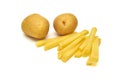 Potatos on white background Royalty Free Stock Photo