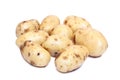 Potatos on white background Royalty Free Stock Photo
