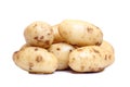 Potatos on white Royalty Free Stock Photo