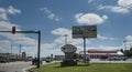 Poteau, Oklahoma signage on entrance to town Royalty Free Stock Photo