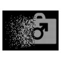 White Dust Dotted Halftone Potence Tools Icon