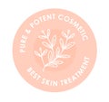 Pure and potent cosmetic, best skin treatment logo