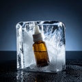 Potent Serum Frozen in a Block of Ice Royalty Free Stock Photo