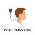 Potential Boosting icon. Simple element from business motivation collection. Creative Potential Boosting icon for web design,
