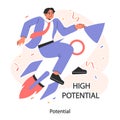 Potential. Increasing of individual or professional competencies and skills Royalty Free Stock Photo