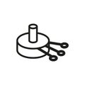 Potentiometer icon, illustration.