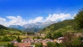 Potes in Cantabria skyline village Spain Royalty Free Stock Photo