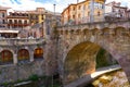 Potes river Quiviesa Deva a Cantabria village Spain