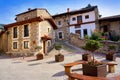 Potes village facades in Cantabria Spain Royalty Free Stock Photo