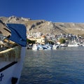 Pothia on Kalymnos island, Greece Royalty Free Stock Photo