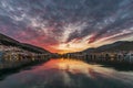 Pothia, Kalymnos by sunset Royalty Free Stock Photo