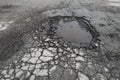 Pothole Royalty Free Stock Photo