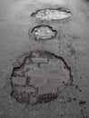 Potholes / road damage