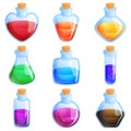 Potion Bottles For Match Three Puzzle Game