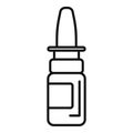 Potion dropper icon outline vector. Nose spray bottle Royalty Free Stock Photo