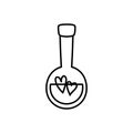 Potion love bottle magic fantasy icon thick line