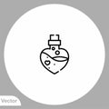 Potion vector icon sign symbol Royalty Free Stock Photo