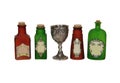 Potions and chalice Royalty Free Stock Photo