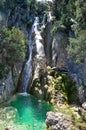 The Potistis waterfall in south Kefalonia island, Ionian islands, Greece.