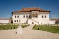 Potlogi, Romania - August 2018: Constantin Brancoveanu Palace an Royalty Free Stock Photo
