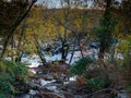Last light on the Potomac River in Autumn Royalty Free Stock Photo