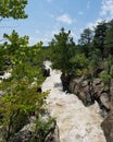 The Potomac river at the Great Falls, Maryland Royalty Free Stock Photo