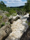 The Potomac river at the Great Falls, Maryland Royalty Free Stock Photo