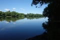 The Potomac River from the Maryland side, just upstream from the Monocacy River Royalty Free Stock Photo