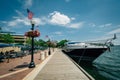 The Potomac River waterfront in Georgetown, Washington, DC Royalty Free Stock Photo