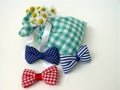 Potpourri bag & bow-ties Royalty Free Stock Photo