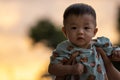 Potrait image of adorble and cute happy Asian Chinese baby boy Royalty Free Stock Photo