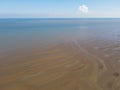 Potrait of the Sampang Coast, Indonesia with a Blue Sea Background