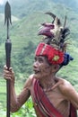 Potrait of very old Filipino Ifugao Warrior