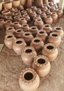 Pots drying Royalty Free Stock Photo