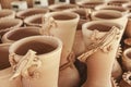 Pots drying Royalty Free Stock Photo