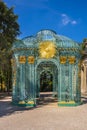 Potsdam, Germany - Decorative arbour of the Sanssouci summer palace of the Prussian king Frederick the Great in the Sanssouci Park