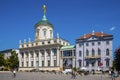 Potsdam, Germany - Facade of the Potsdam Museum building at the Alter Markt square in the historic quarter of Potsdam