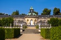 Potsdam, Germany - Facade of the Sanssouci Picture Gallery building - Bildergalerie - at the Sanssouci Park in the historic