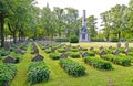 POTSDAM, GERMANY. Soviet military memorial cemetery. Basseyn-plats Square Royalty Free Stock Photo