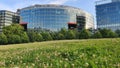 Potsdamer Platz, Berlin, viewed from a park nearby Royalty Free Stock Photo