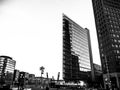 Potsdamer Platz in black and white