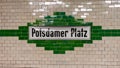 Potsdamer Platz underground railway station in Berlin, Germany Royalty Free Stock Photo