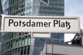 Potsdamer Platz Street Sign, Berlin Royalty Free Stock Photo