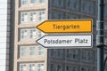 Potsdamer Platz and Tiergarten Berlin Germany Royalty Free Stock Photo