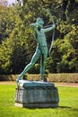 Antique statues of Greek gods in the gardens of Sanssouci Park