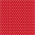 Red polka dot pattern with white dots seamless background Royalty Free Stock Photo
