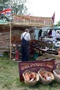 A Potter at an English country show in Uffington, Wiltshire