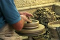 Potter making a earthenware