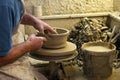 Potter making a earthenware