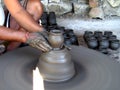 Potter making Small Pots